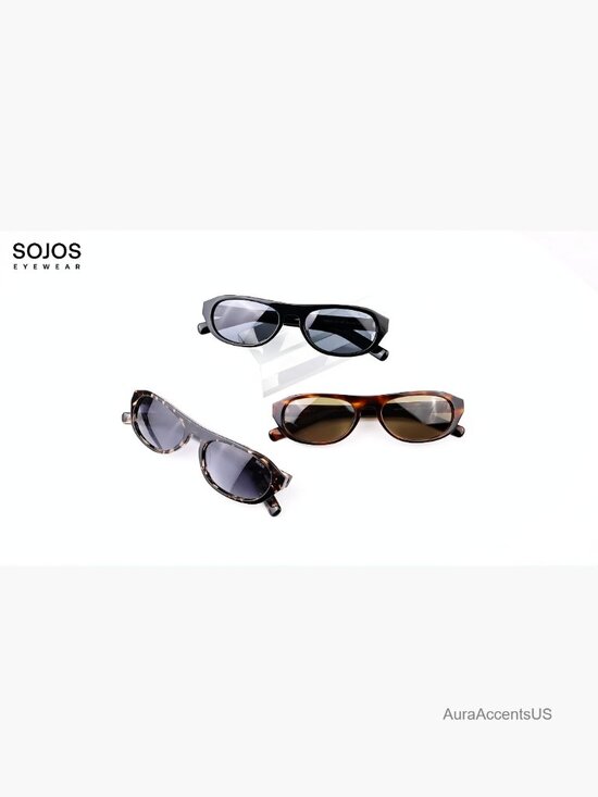 Polarized Oval Sunglasses Unisex Retro UV400 Protection Lightweight Acetate main image 6